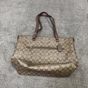 Coach Signature Gallery Tote Brown Large